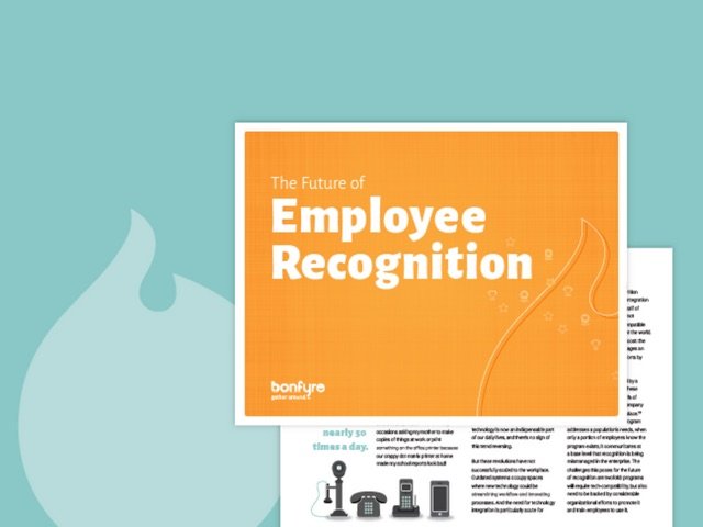 Bonfyre Future of Employee Recognition White Paper preview