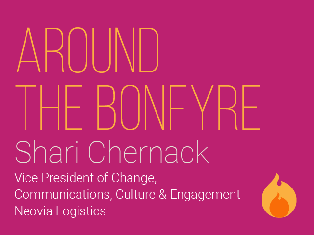 Around the bonfire, workplace culture change is explored in Shari Chemack's thought-provoking book.