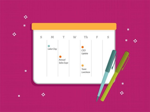 content planning calendar example