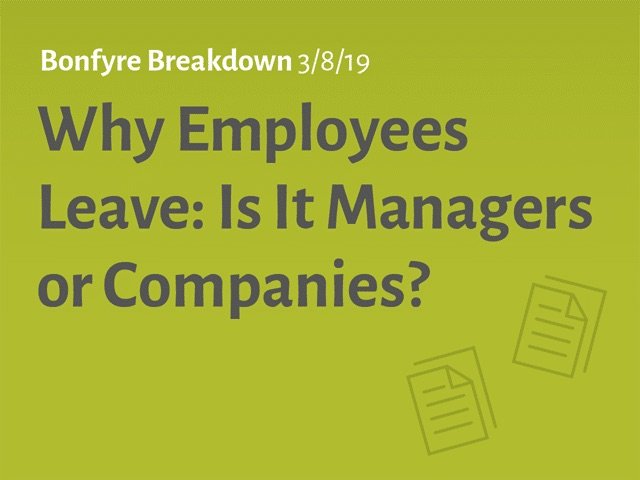 why employees leave
