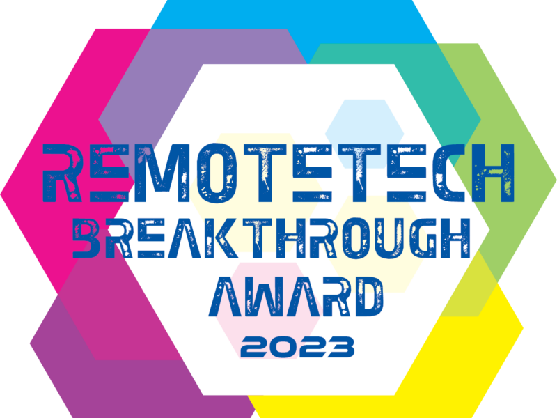 Remotetech Breakthrough award logo featuring the Employee Experience Platform.